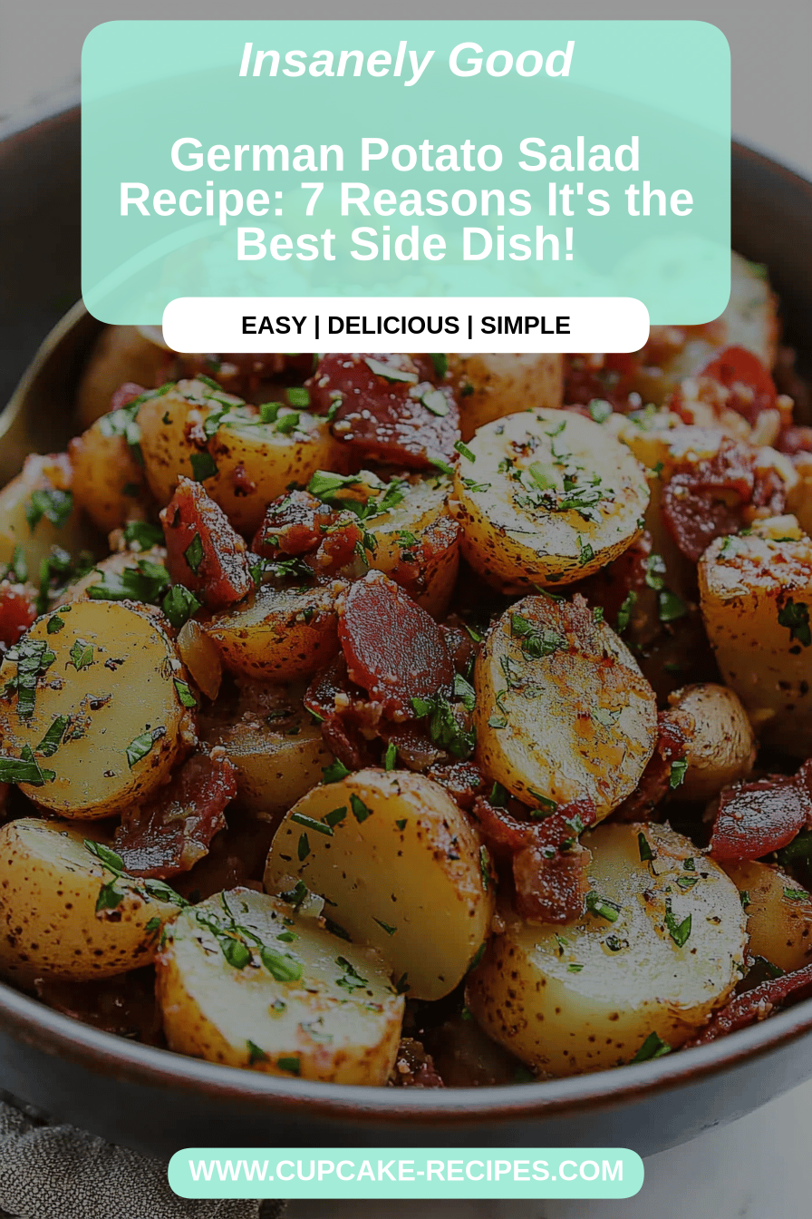 German Potato Salad Recipe final dish beautifully presented and ready to serve