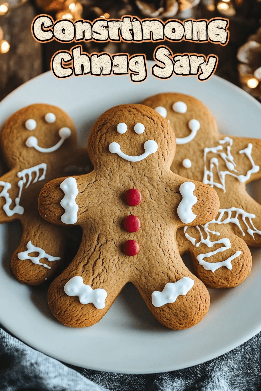 Gingerbread Man Recipe ingredients organized and measured on kitchen counter
