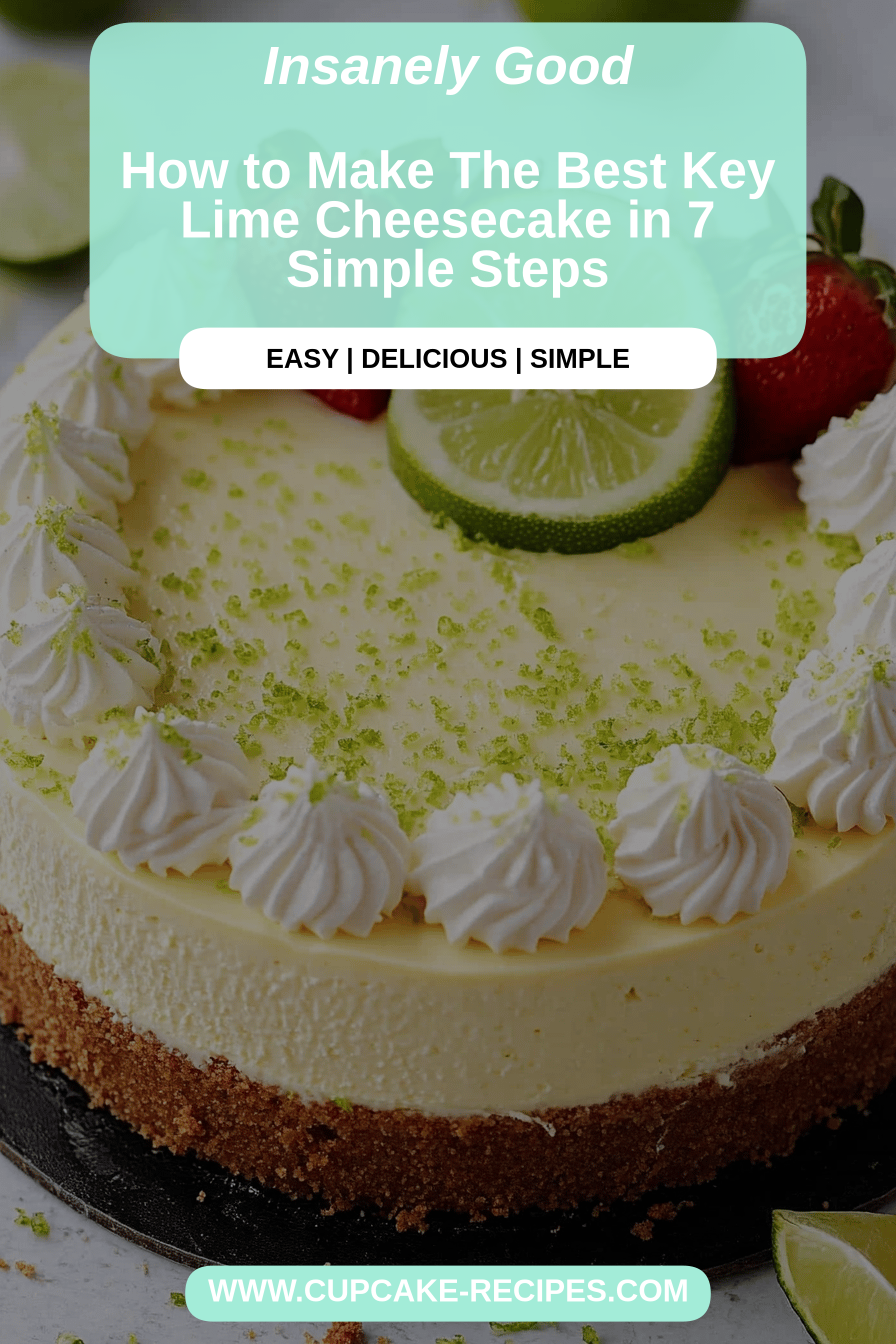 Key Lime Cheesecake Recipe final dish beautifully presented and ready to serve