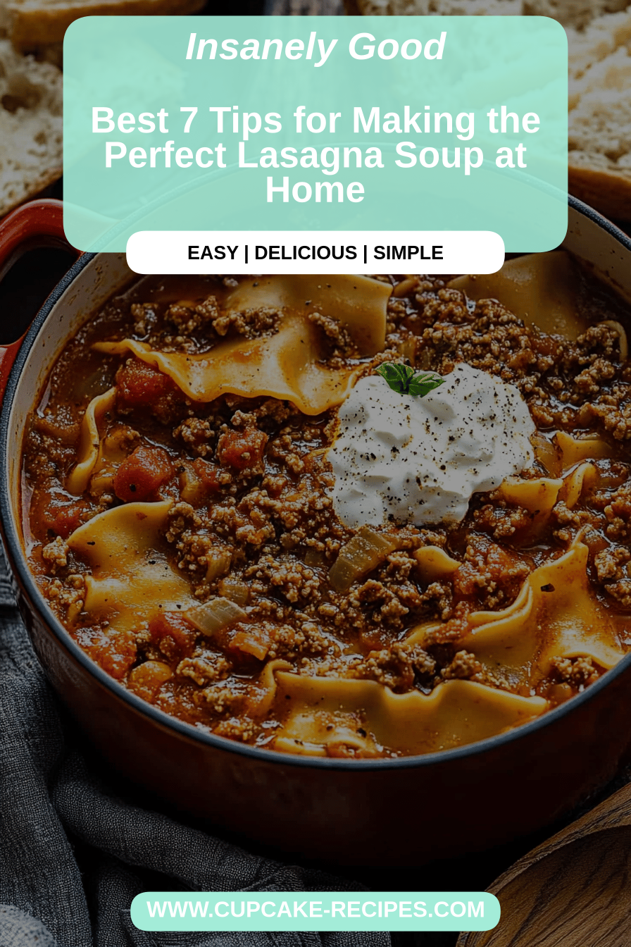 Lasagna Soup Recipe final dish beautifully presented and ready to serve