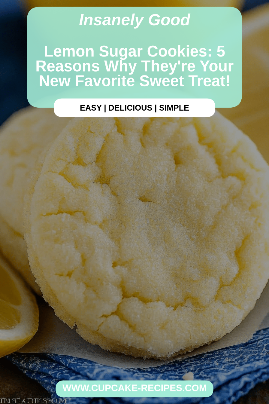 Lemon Sugar Cookies final dish beautifully presented and ready to serve
