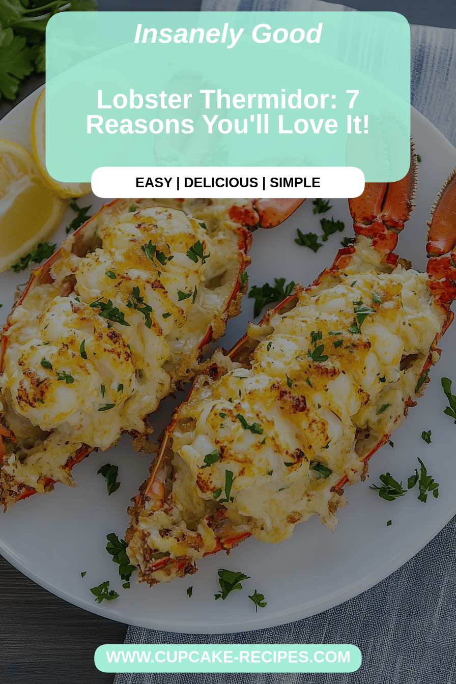 Lobster Thermidor final dish beautifully presented and ready to serve