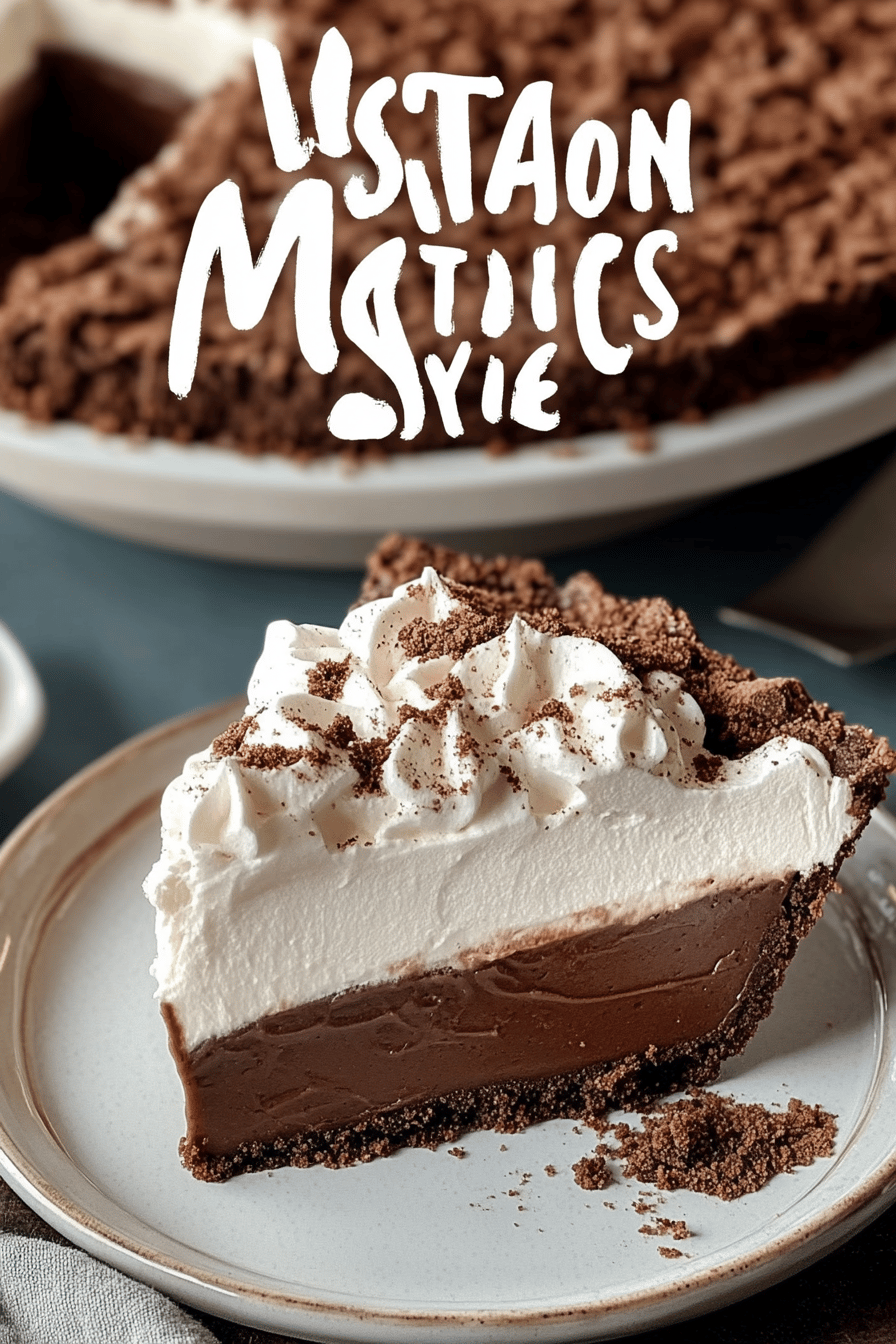 Mississippi Mud Pie slice on plate showing perfect texture and swirl pattern