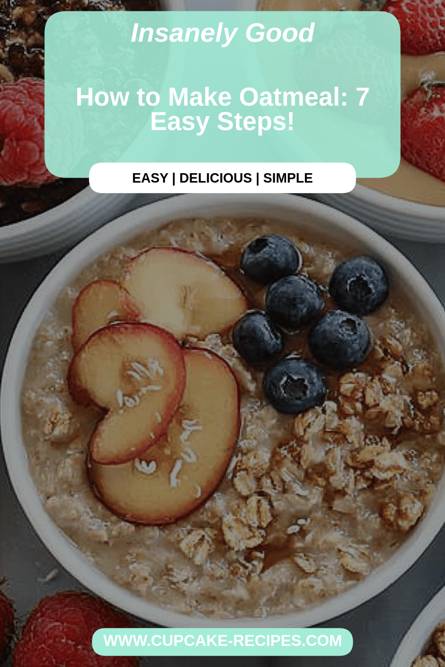 Oatmeal recipe final dish beautifully presented and ready to serve