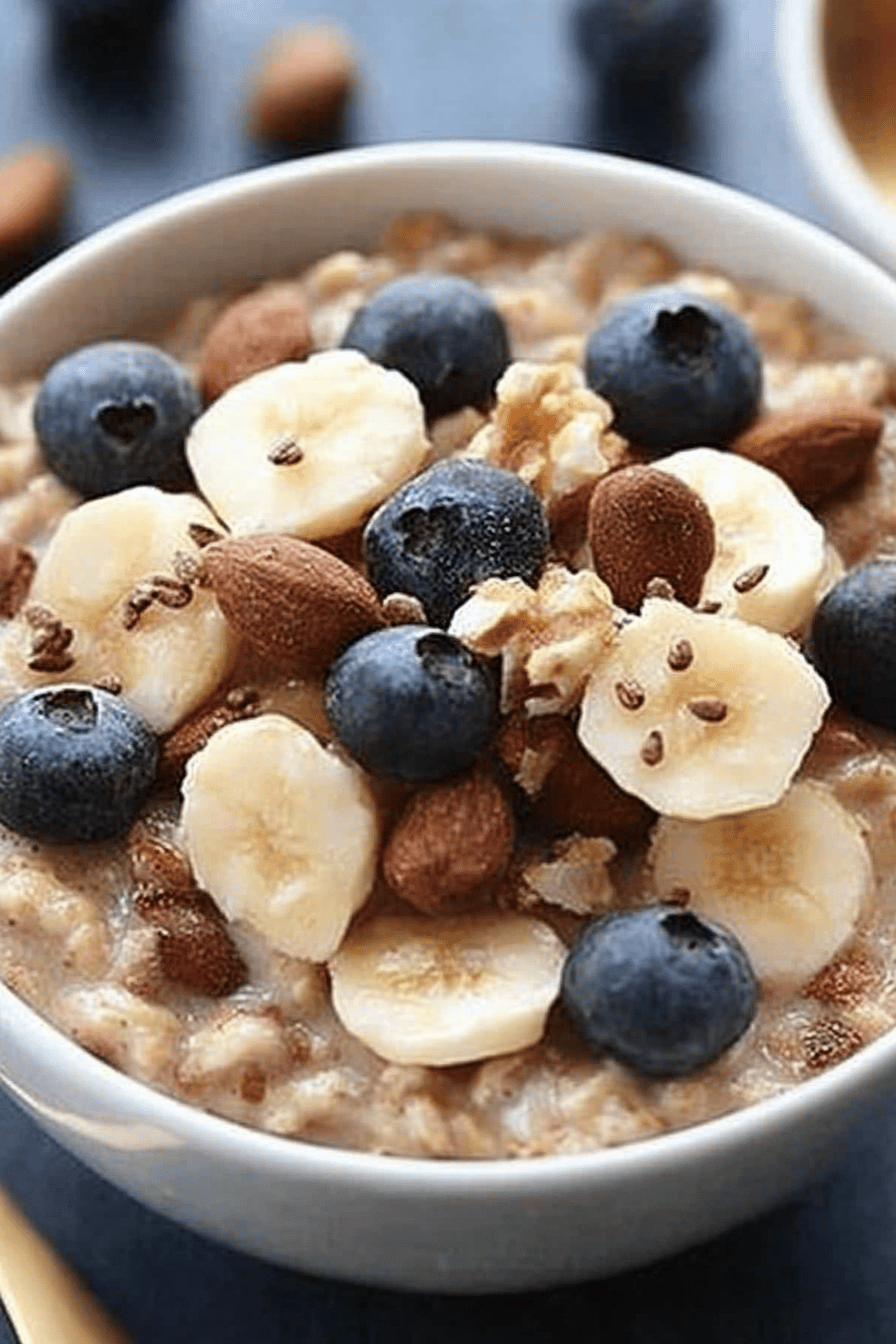 Oatmeal recipes slice on plate showing perfect texture and swirl pattern