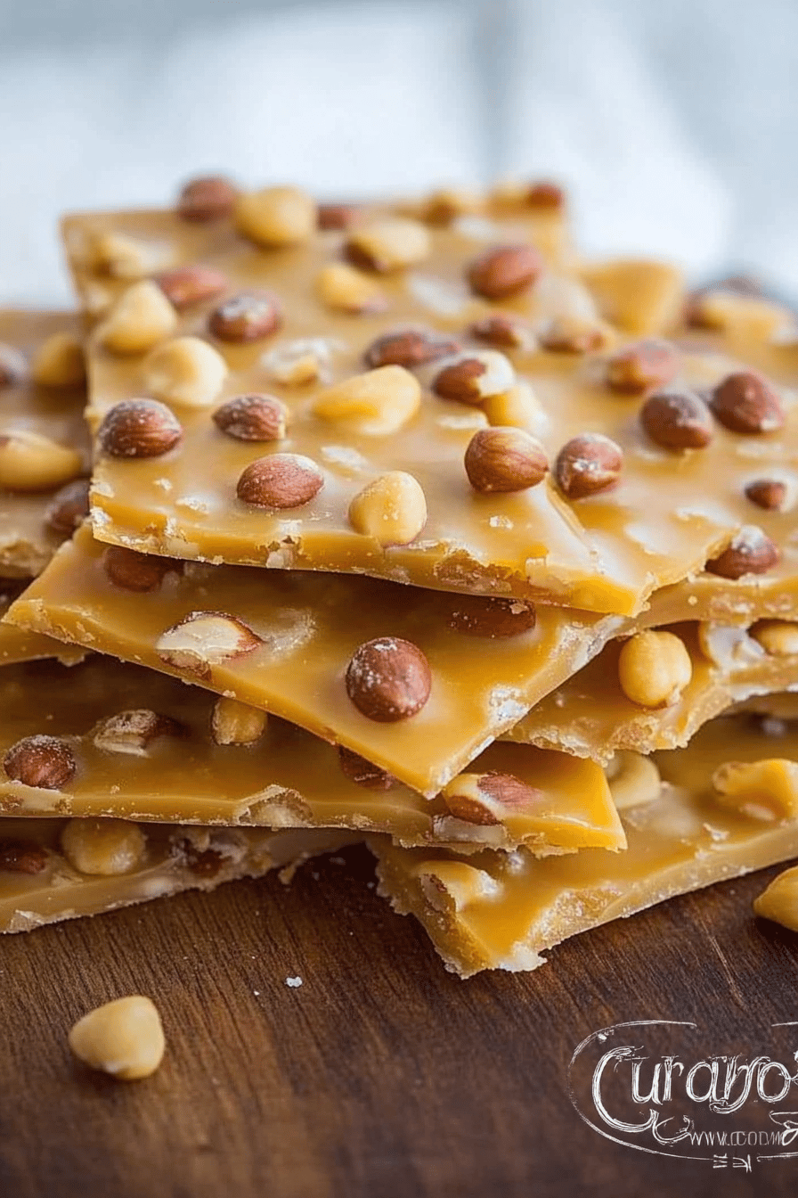 Peanut brittle recipe ingredients organized and measured on kitchen counter
