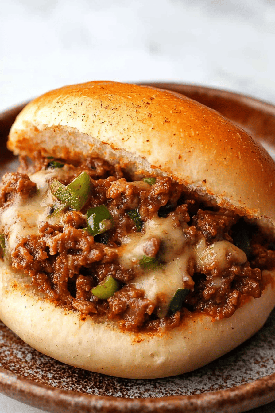 Philly Cheesesteak Sloppy Joes