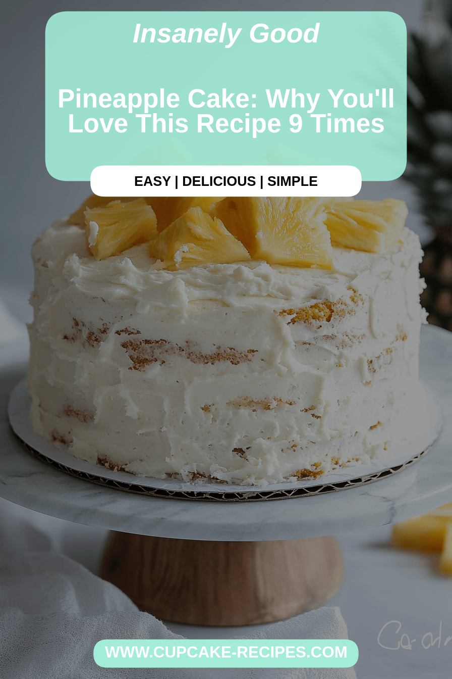 Pineapple cake final dish beautifully presented and ready to serve