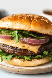 Portobello mushroom burger