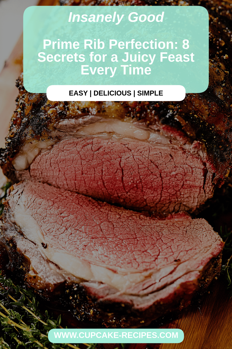 Prime Rib Cooking final dish beautifully presented and ready to serve