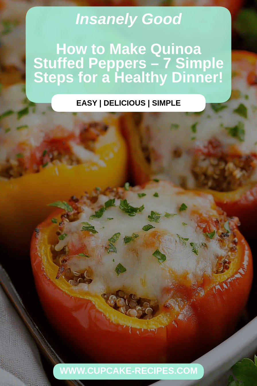 Quinoa Stuffed Peppers final dish beautifully presented and ready to serve