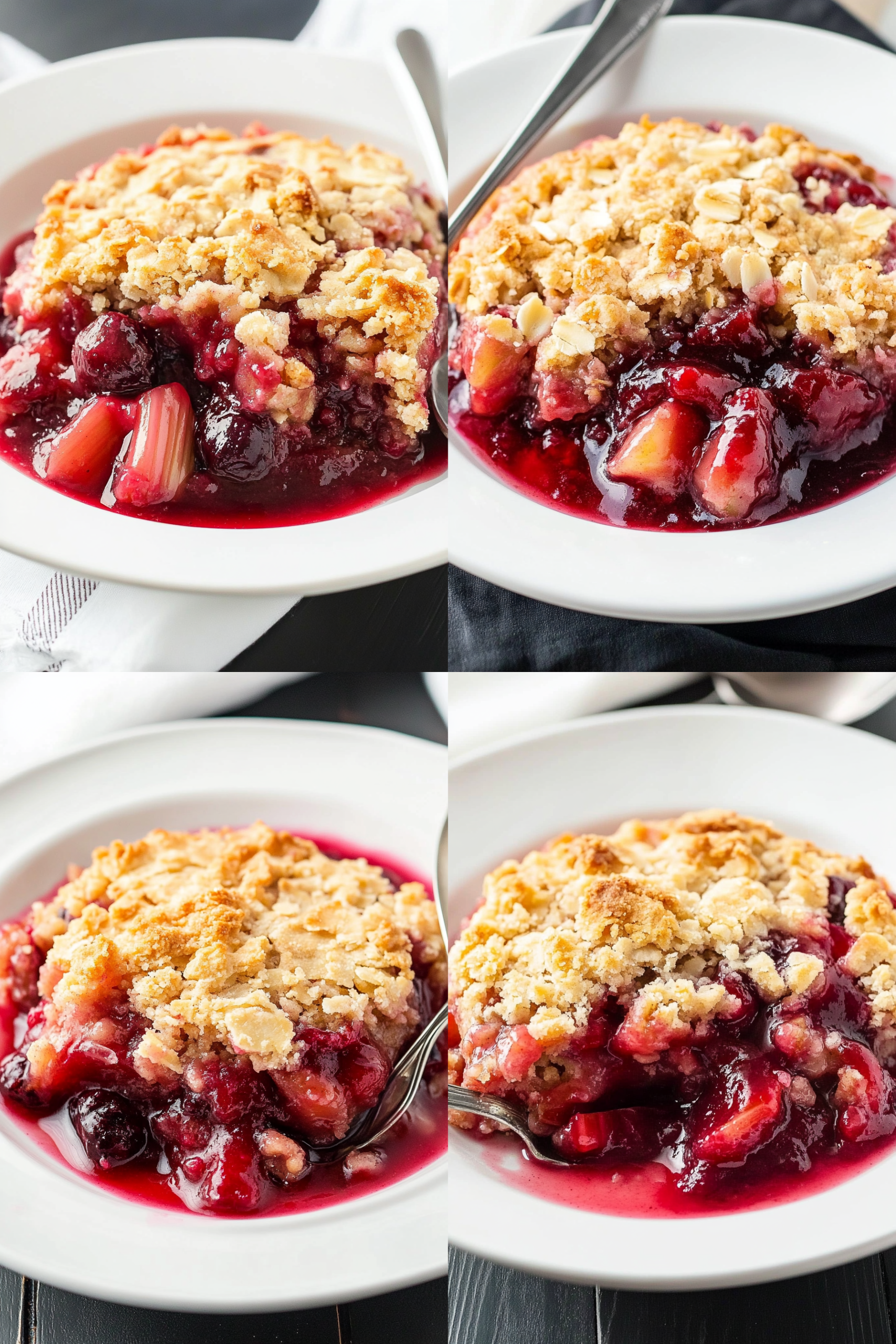 Rhubarb crumble