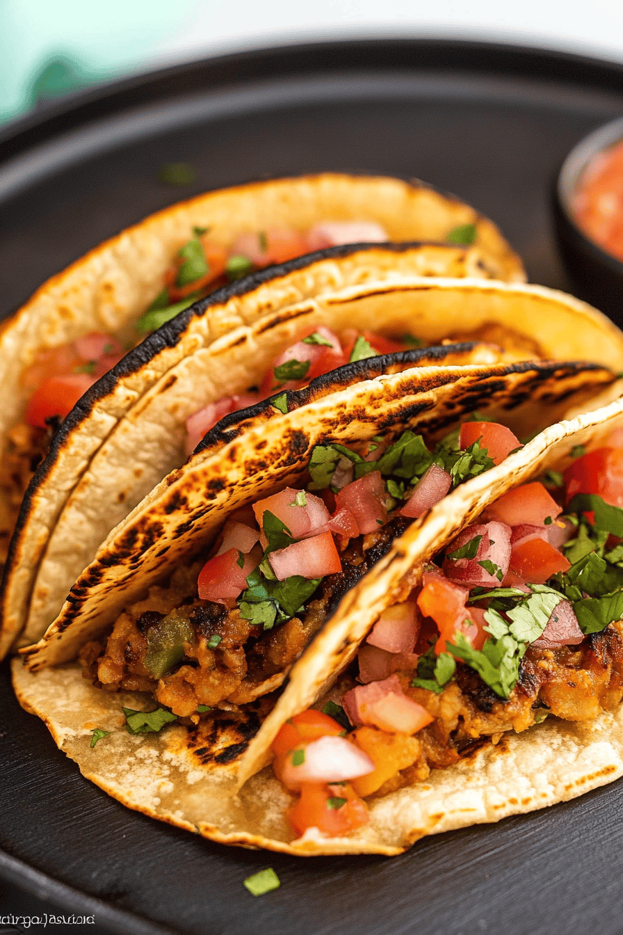 Smashed Tacos Recipe ingredients organized and measured on kitchen counter