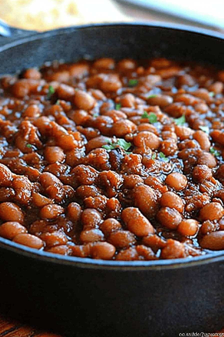 Southern Barbecue Baked Beans ingredients organized and measured on kitchen counter