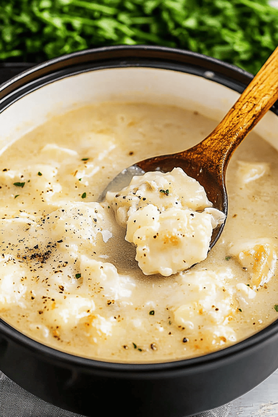 Southern Style Chicken and Dumplings ingredients organized and measured on kitchen counter