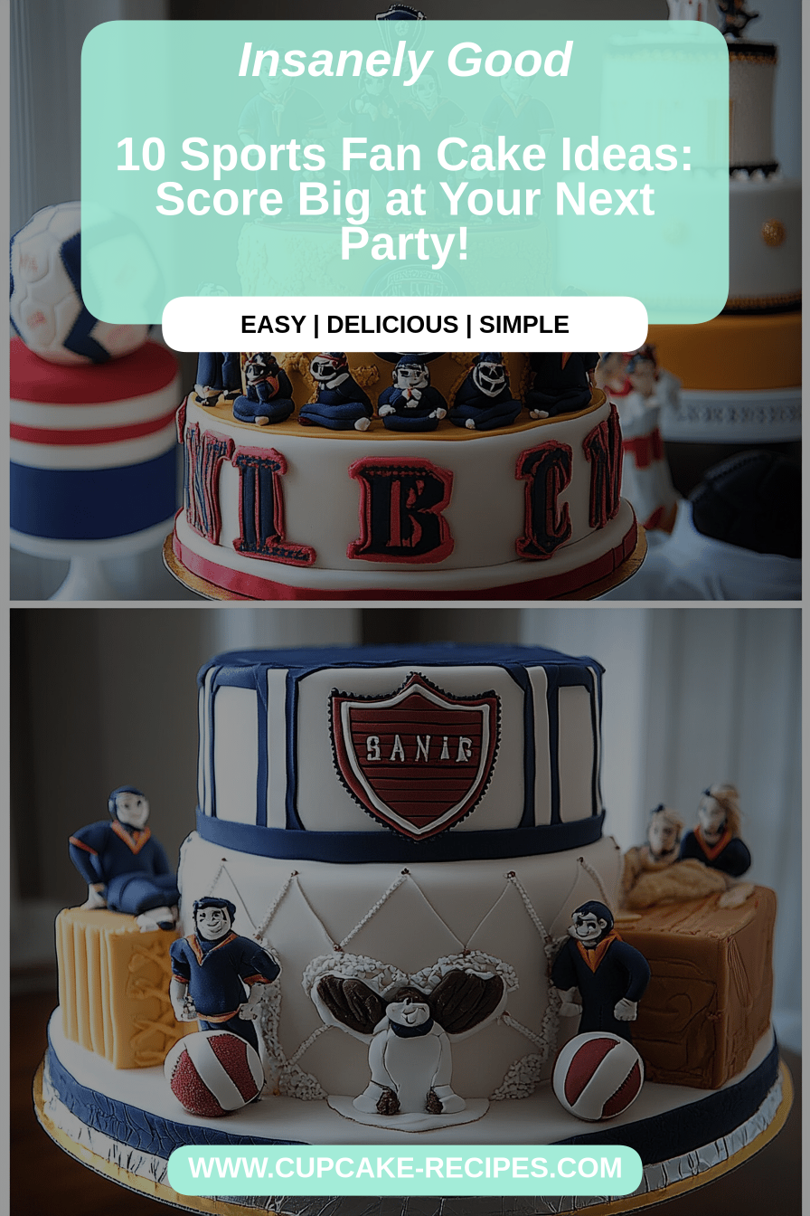 Sports Fan Cake Ideas final dish beautifully presented and ready to serve