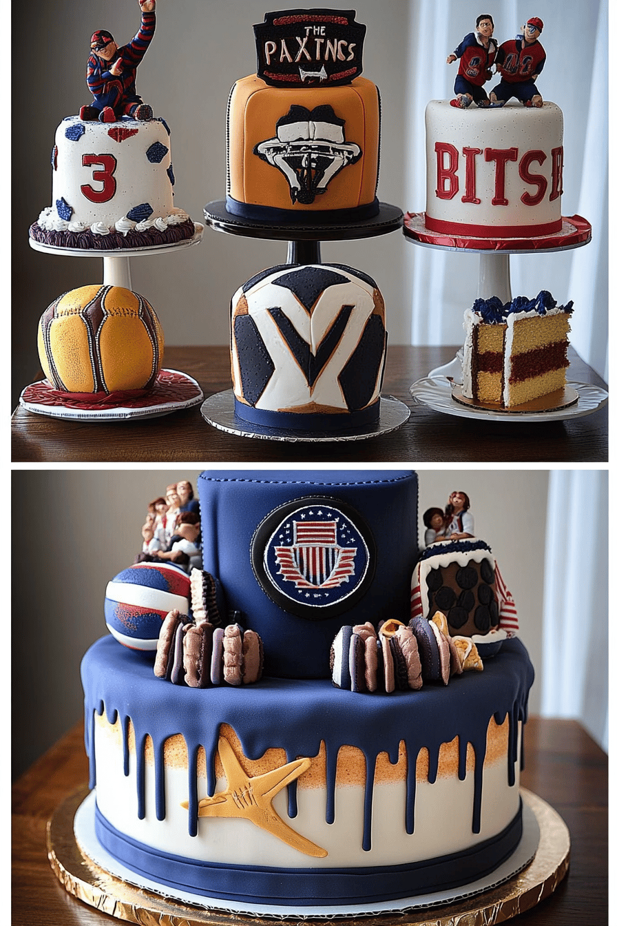 Sports Fan Cake Ideas slice on plate showing perfect texture and swirl pattern
