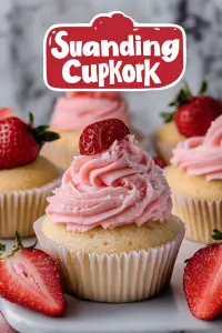 Strawberry Surprise Cupcakes