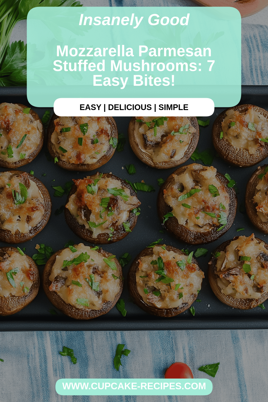 Stuffed mushrooms final dish beautifully presented and ready to serve