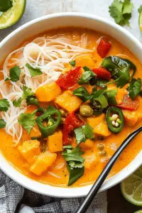 Thai coconut curry soup