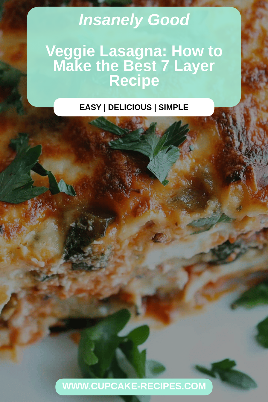 Veggie lasagna final dish beautifully presented and ready to serve
