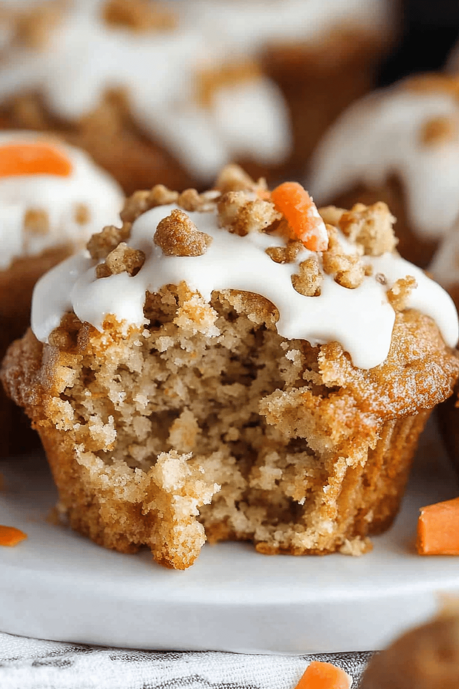 carrot cake muffins ingredients organized and measured on kitchen counter