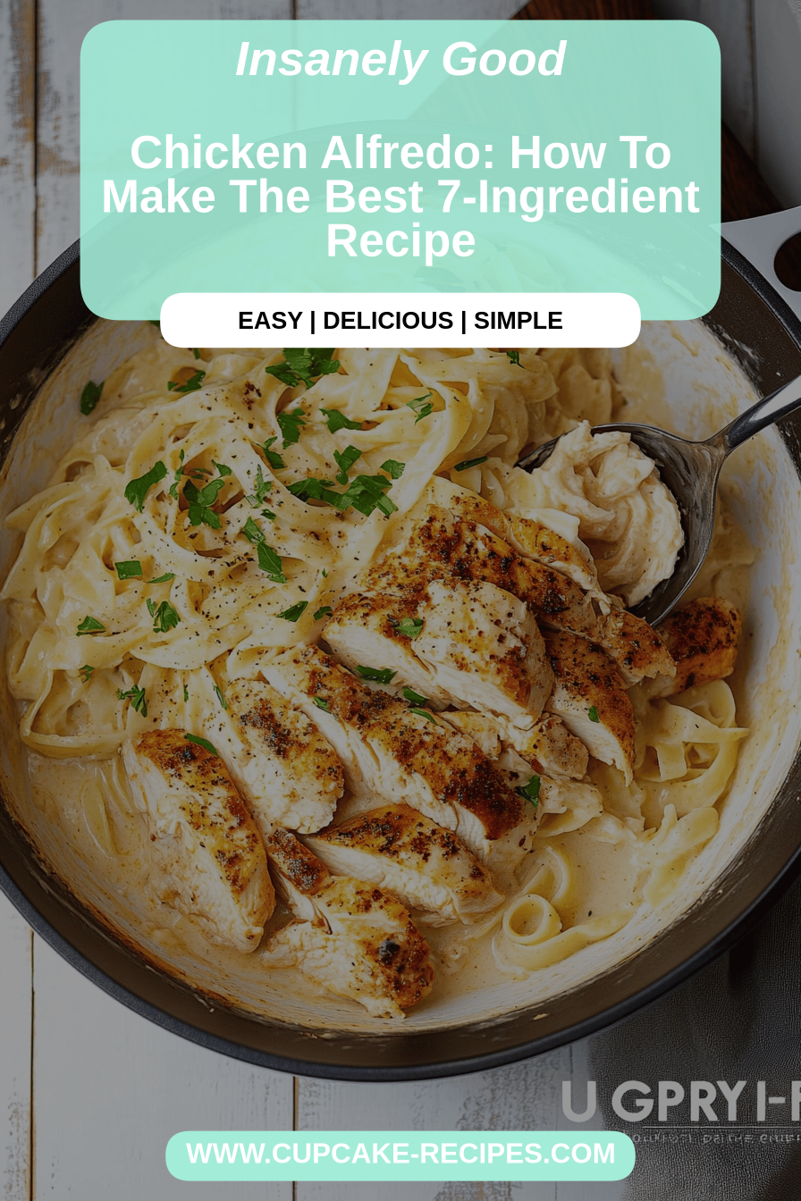chicken alfredo final dish beautifully presented and ready to serve