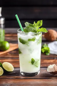 coconut rum mojito
