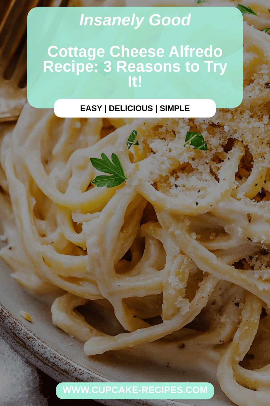 cottage cheese alfredo final dish beautifully presented and ready to serve