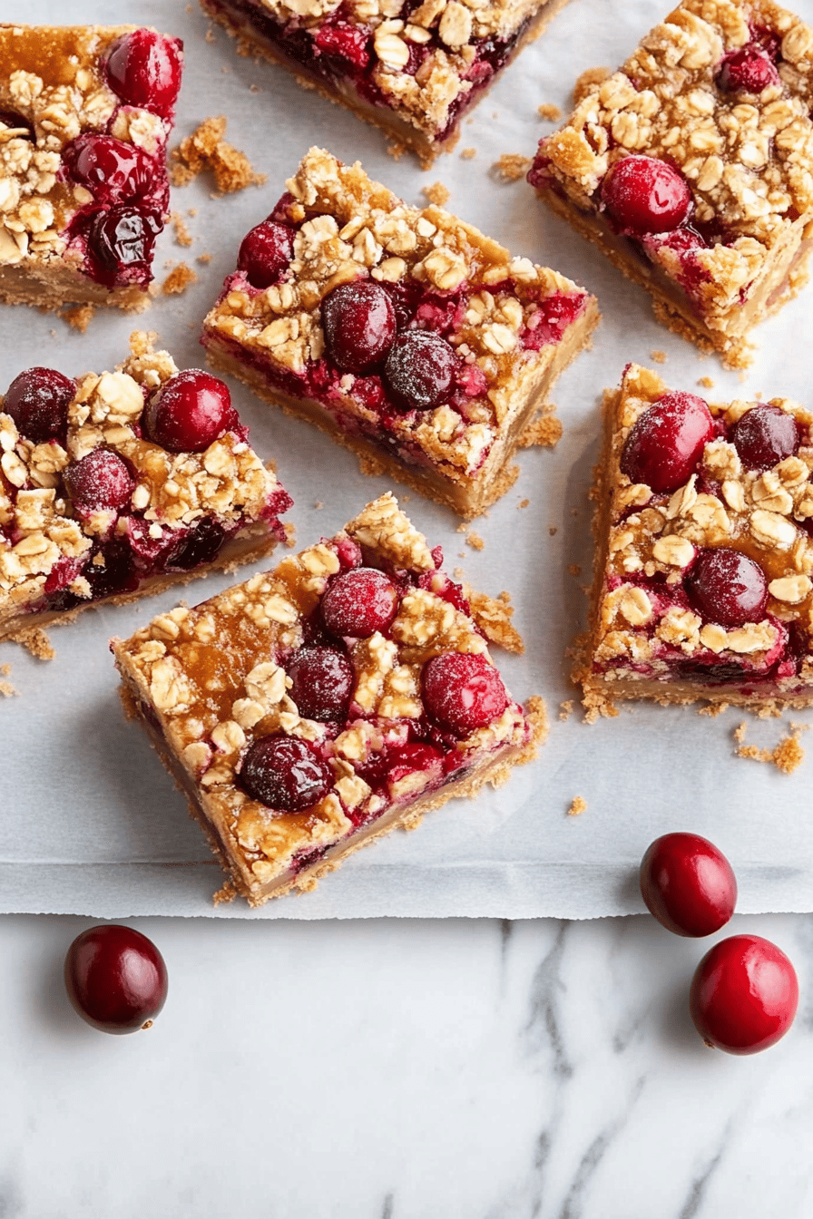 cranberry caramel bars slice on plate showing perfect texture and swirl pattern