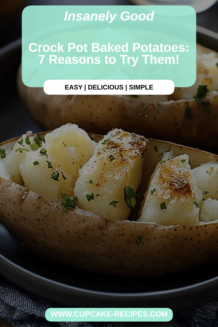 crock pot baked potatoes final dish beautifully presented and ready to serve