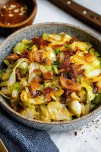fried cabbage side dish