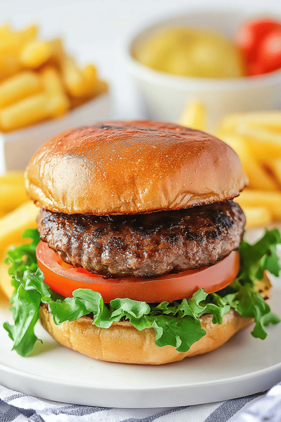 hamburger recipe slice on plate showing perfect texture and swirl pattern