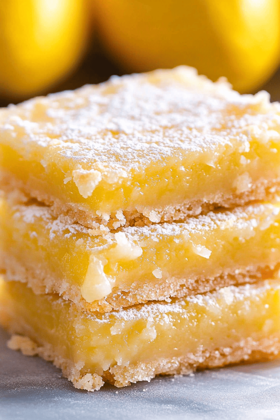lemon bars ingredients organized and measured on kitchen counter