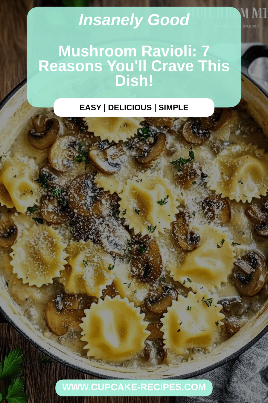 mushroom ravioli final dish beautifully presented and ready to serve