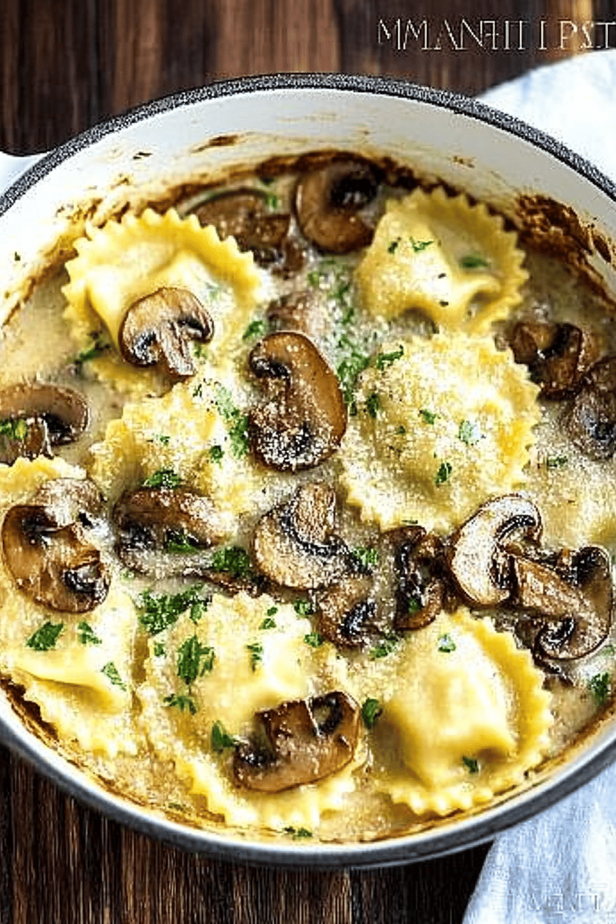 mushroom ravioli
