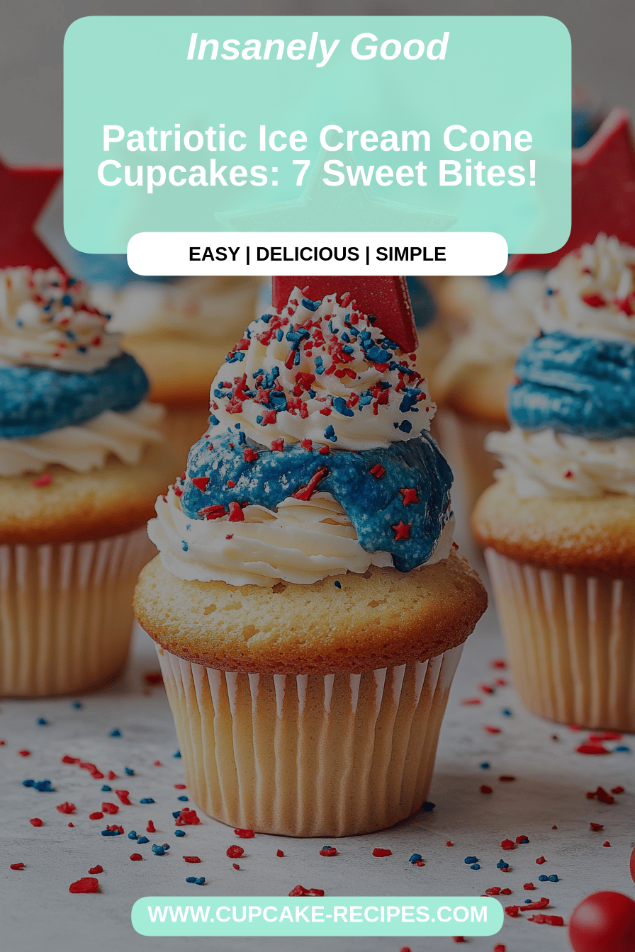patriotic cupcakes final dish beautifully presented and ready to serve