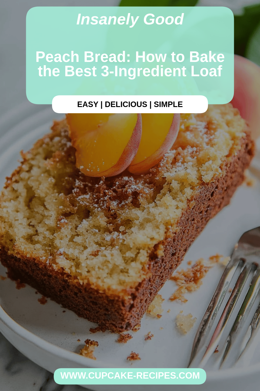 peach bread final dish beautifully presented and ready to serve