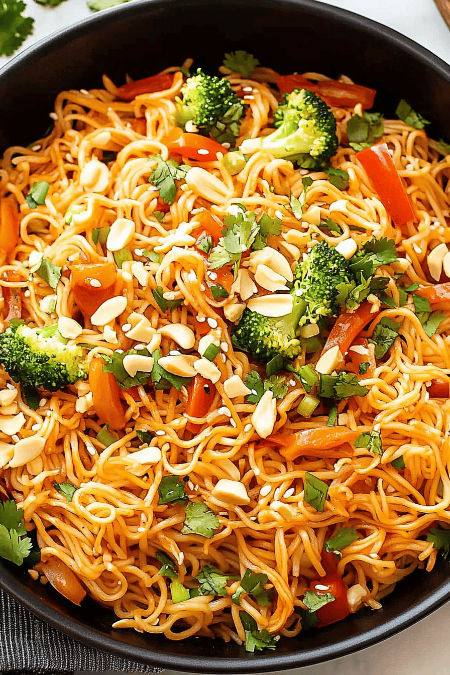 peanut noodles