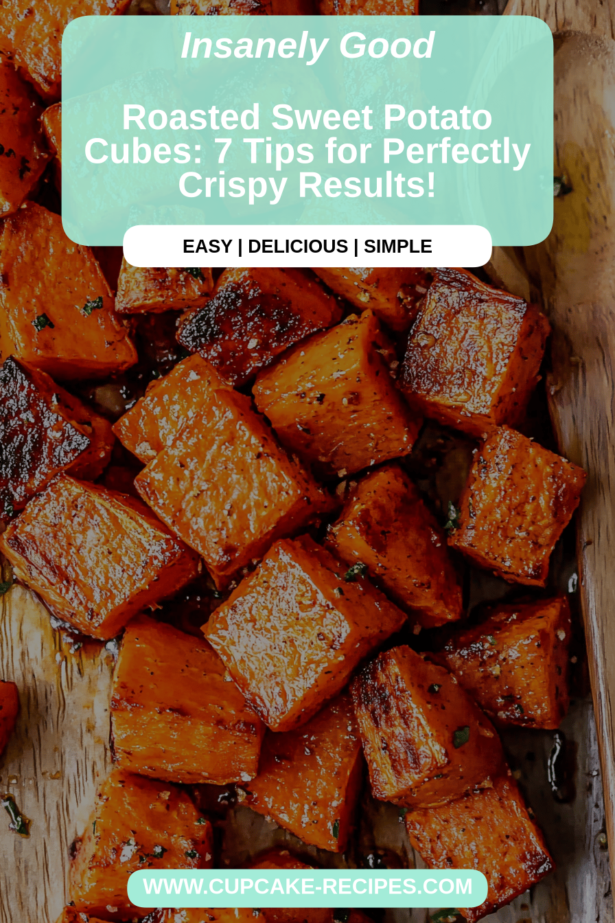 roasted sweet potato cubes final dish beautifully presented and ready to serve
