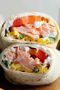 smoked salmon burrito