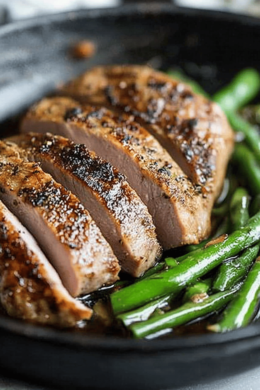 sous vide pork tenderloin ingredients organized and measured on kitchen counter