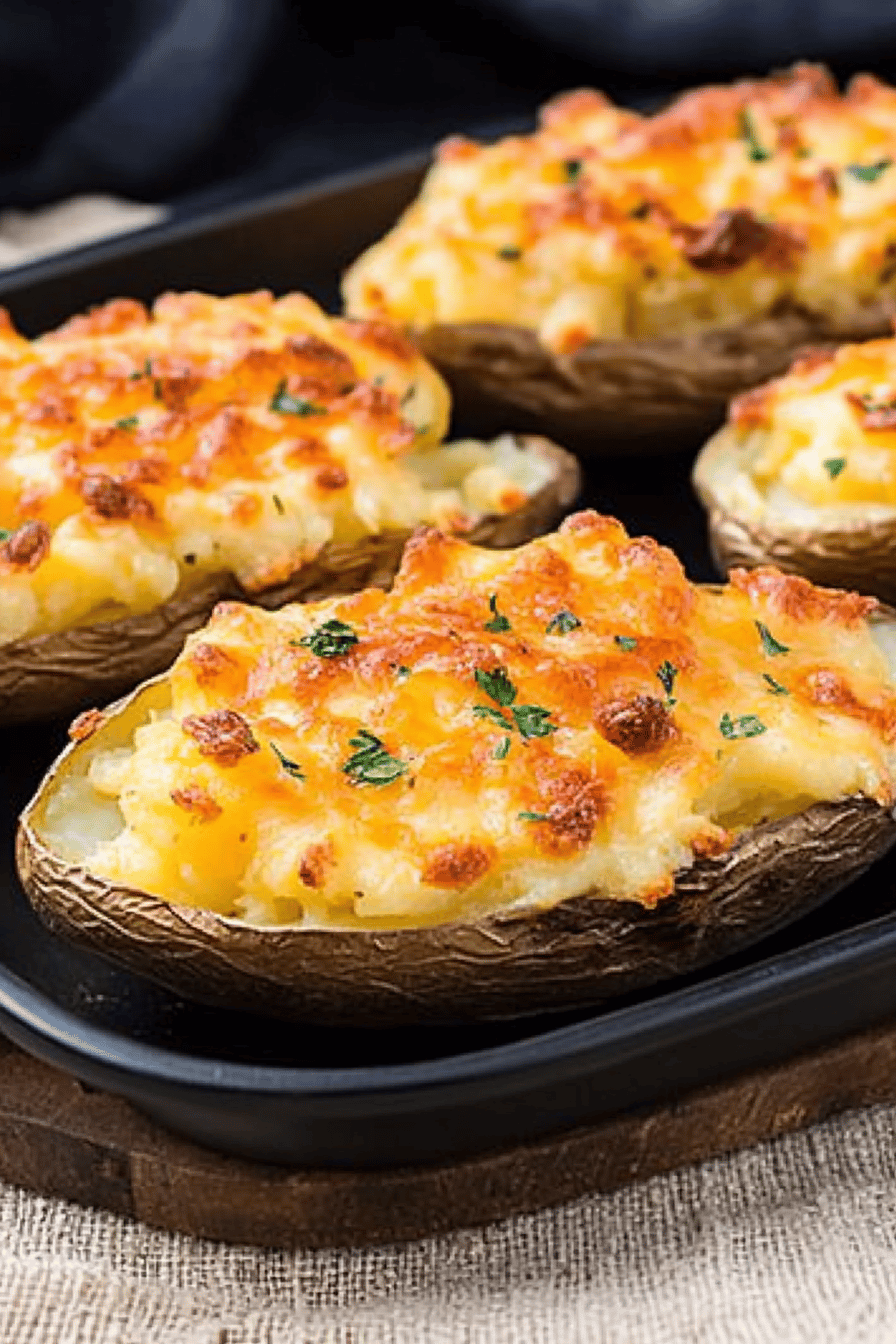 twice baked potatoes ingredients organized and measured on kitchen counter