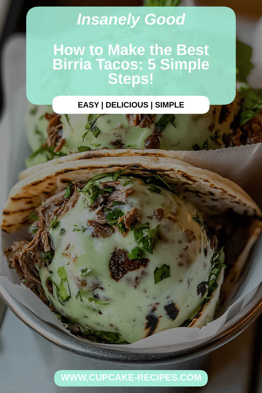 Birria tacos final dish beautifully presented and ready to serve