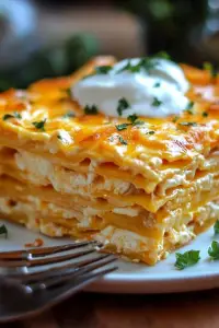 Buffalo chicken lasagna