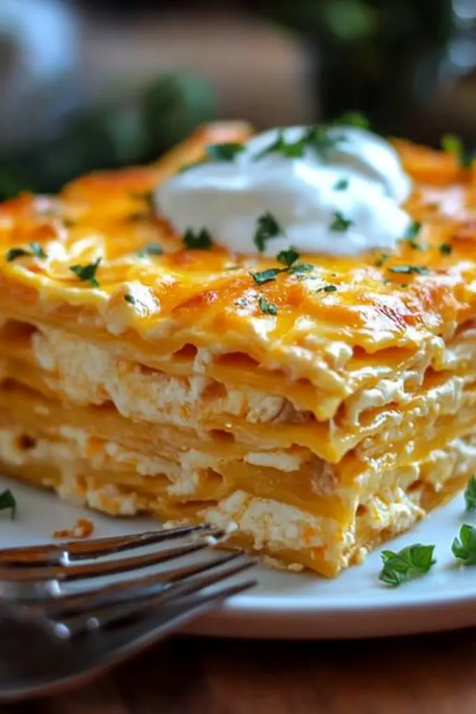 Buffalo chicken lasagna