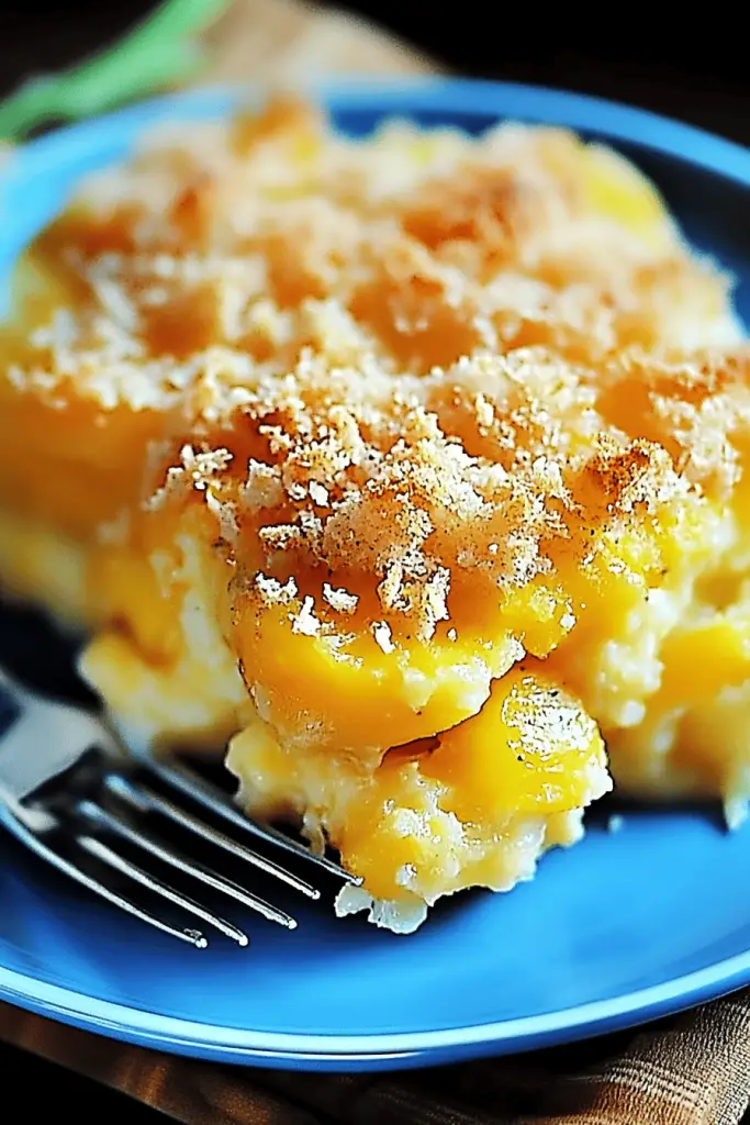 Cheesy squash casserole