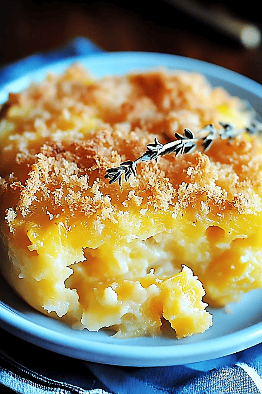 Cheesy squash casserole ingredients organized and measured on kitchen counter