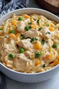 Chicken pot pie pasta
