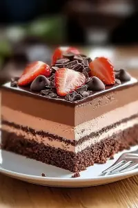 Chocolate mousse cake